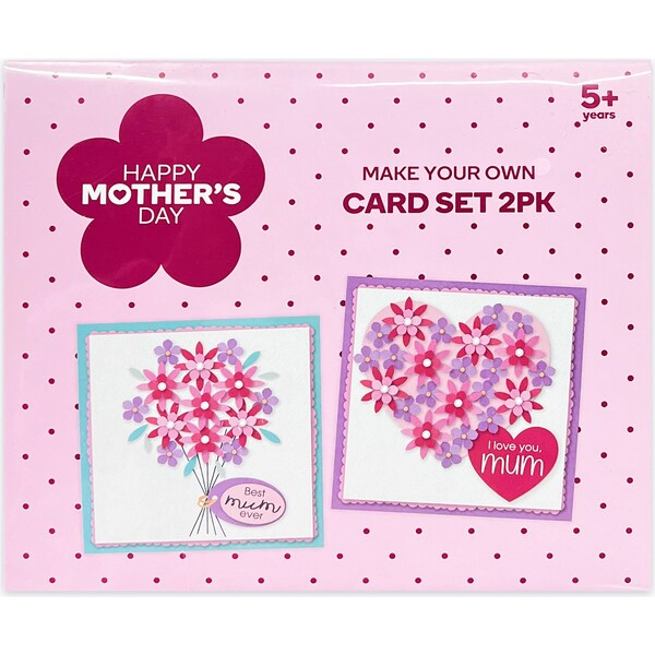 Mother's Day Make Your Own Card Set Of 2 each