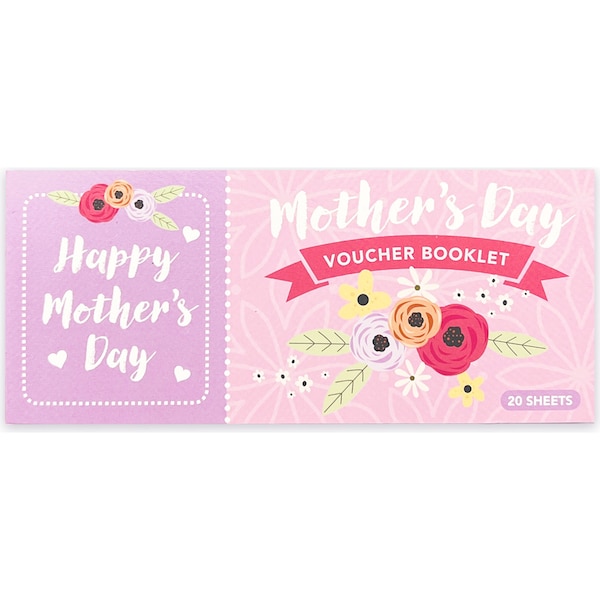 Mother's Day Voucher Booklet 20 Sheets each