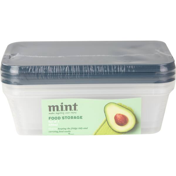Mint Storage MINT Food Storage Container 650ml 3 pack | bunch