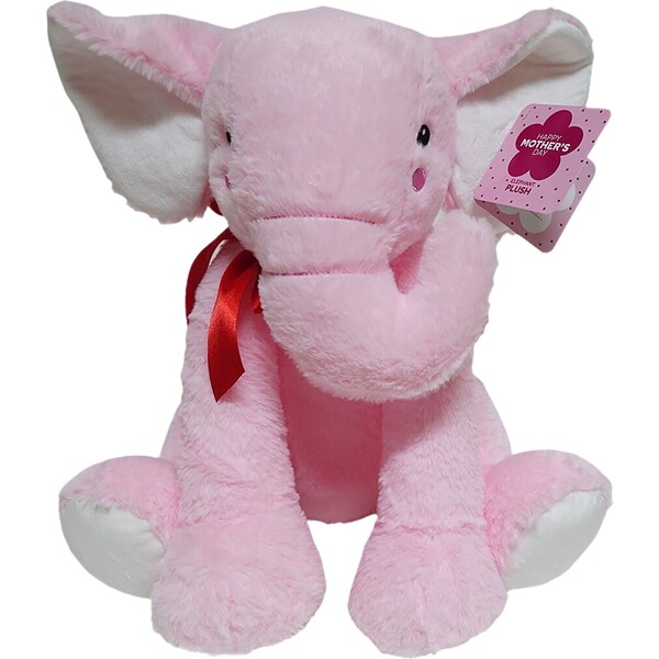 Mother's Day Plush Elephant Pink each