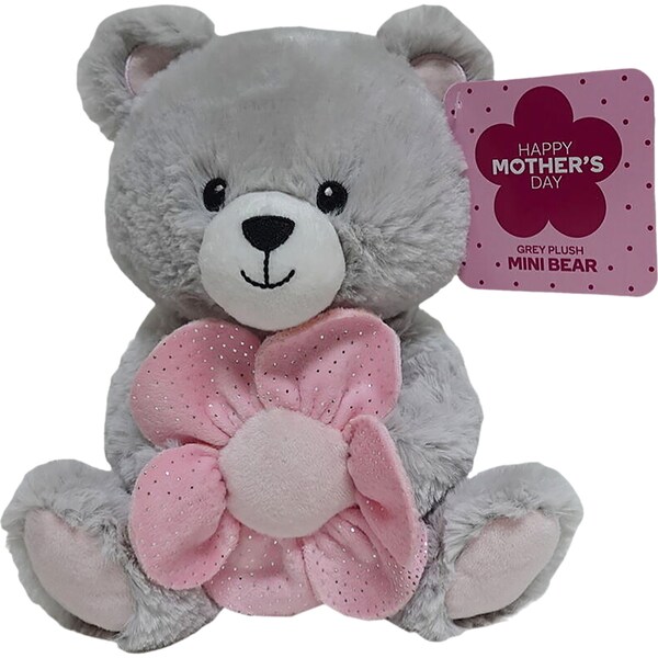 Mother's Day Mini Plush Bear Grey each