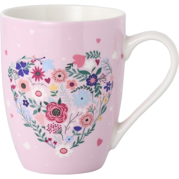 Mother's Day Ceramic Mug Floral Heart each