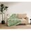 Inspire Stripe Flannel And Sherpa Throw Sage each