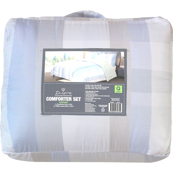 Inspire Comforter Set Queen Check each