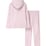 For Her Ladies Twosie Fleece Pink Hearts Medium each