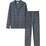 For Him Mens Flanelette Pyjama Set Checks Or Stripes each