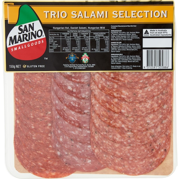 San Marino Trio Salami Selection 150g