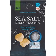 Woolworths Sea Salt Deli Style Potato Chips