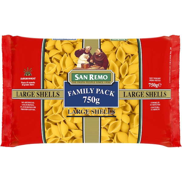 San Remo Shells Large Pasta No 29 750g