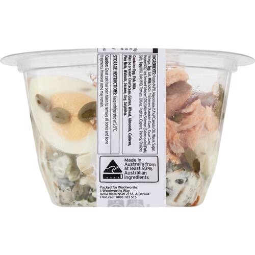 Hot Smoked Salmon w Creamy Kale Potato and Egg Salad 200g bunch