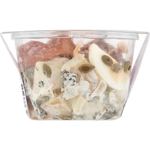 Hot Smoked Salmon w Creamy Kale Potato and Egg Salad 200g bunch