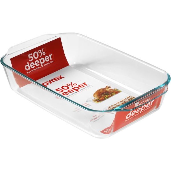 Pyrex 4.7l Rectangular Deep Baking Dish Each