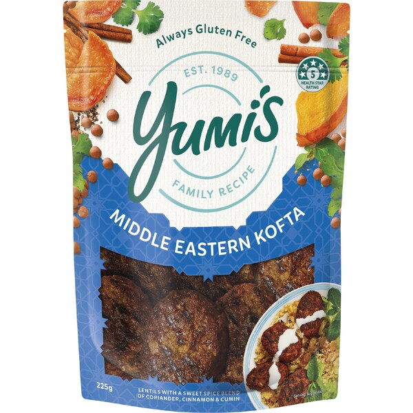 Yumi's Spiced Lentil Koftas Middle Eastern Spices 8 pack