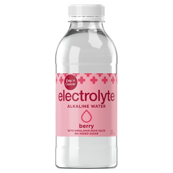 Keep It Cleaner Electrolyte Water Berry 500ml