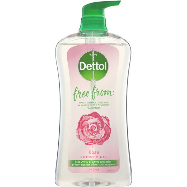Dettol Parents Approved Rose Shower Gel 950mL