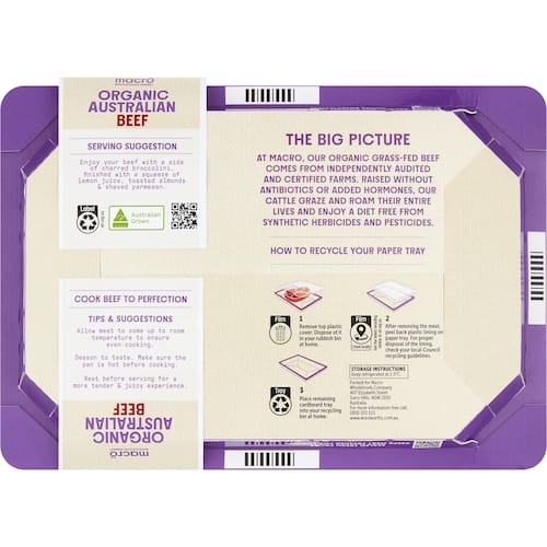 Macro Fillets Macro Organic Beef Scotch Fillet Steak 280g | bunch