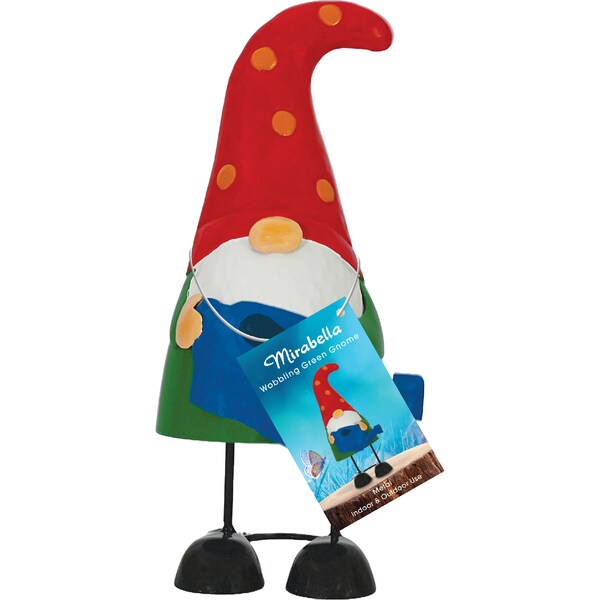 Mirabella Wobbling Metal Green Gnome each