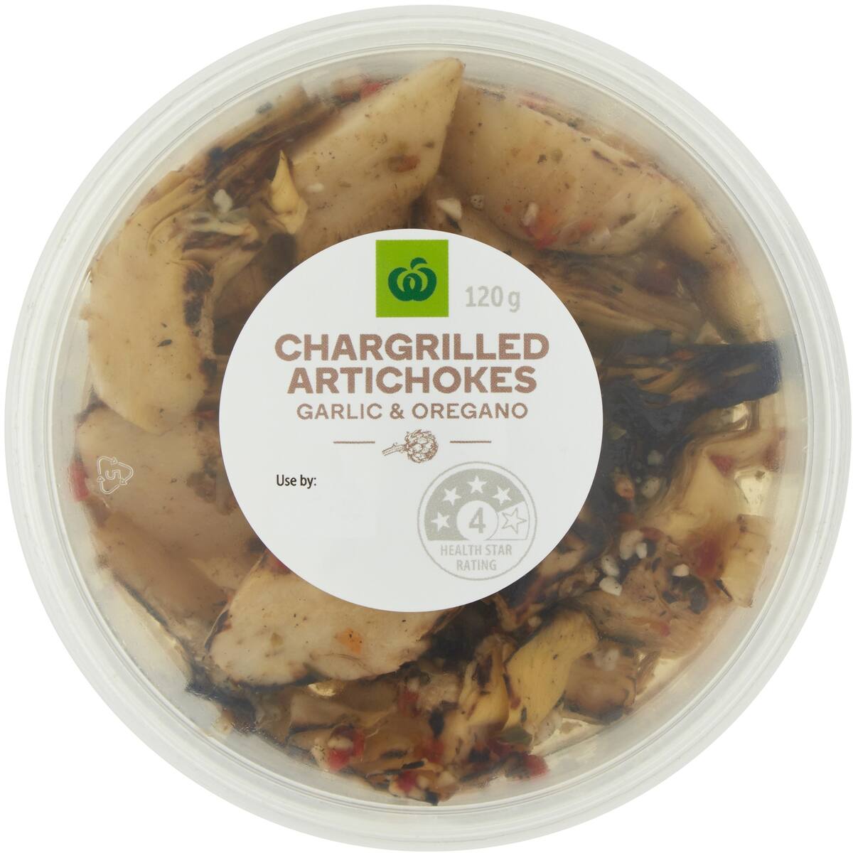 Woolworths Chargrilled Marinated Artichokes 120g bunch