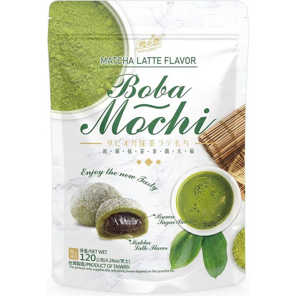 Yuki & Love Boba Mochi Matcha Latte 120g