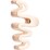 MCoBeauty Squiggle Hair Claw Nude each