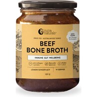 Nutra Naturals Beef Bone Broth Lemon Ginger ACV