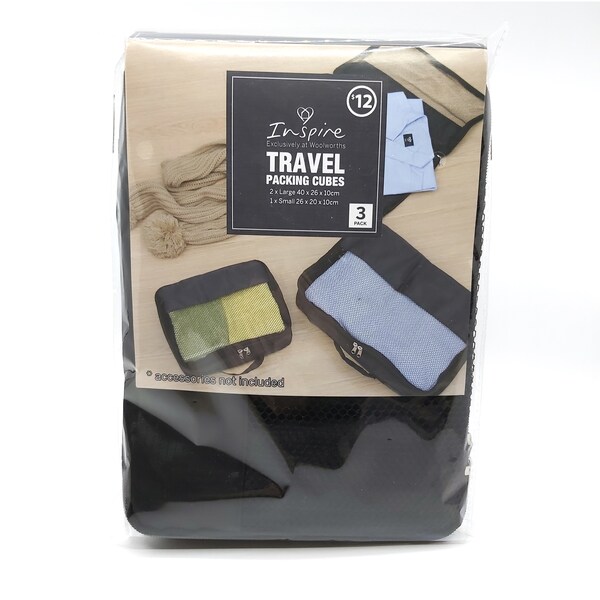 Inspire Travel Packing Cubes  3 Pack