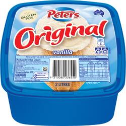 Peters Original Vanilla Ice Cream 2L