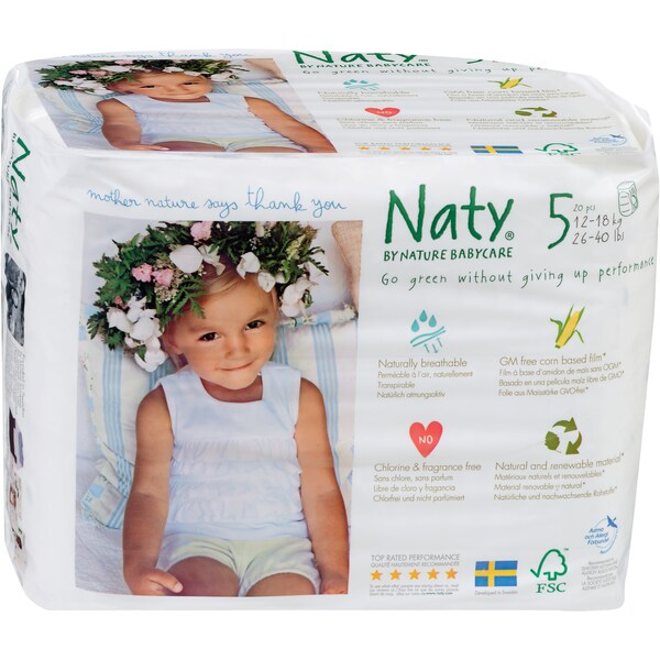 Eco By Naty By Nature Babycare Nappy Pants Size 5 20 Pack