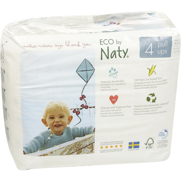 Eco By Naty By Nature Babycare Nappy Pants Size 4 22 Pack
