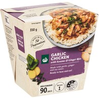 Woolworths Garlic Chicken With Sesame Ginger & Rice Box