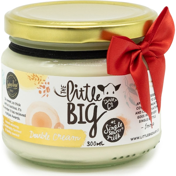 The Little Big Dairy Company Pure Double Cream Glass 300ml