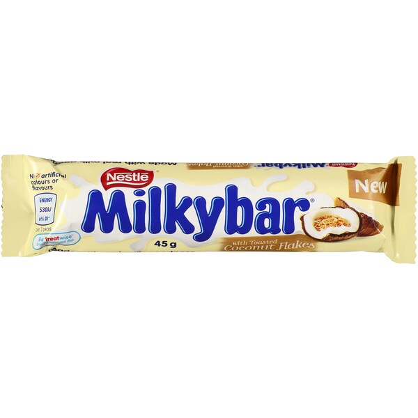 Nestle Milkybar Toasted Coconut Flakes 45g Bar