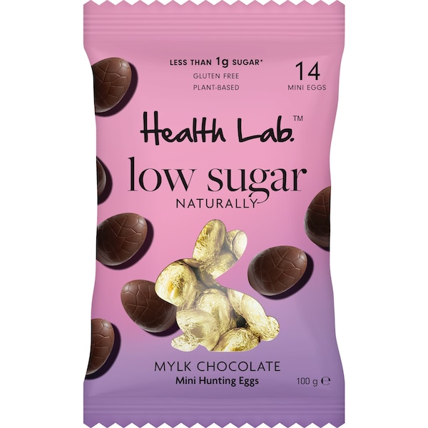 Health Lab Low Sugar Mylk Chocolate Mini Hunting Eggs 100g