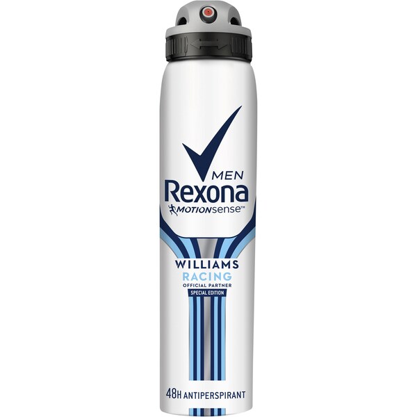 Rexona Men Williams Racing Aerosol Deodorant Antiperspirant 250ml