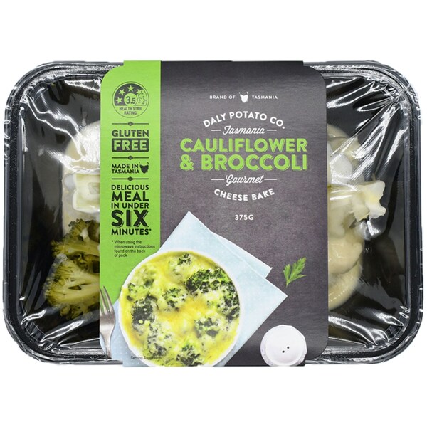 Daly Potato Co. Cauliflower & Broccoli Cheese Bake Chilled 375g