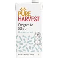 PureHarvest Organic Rice Unsweetened Long Life Milk