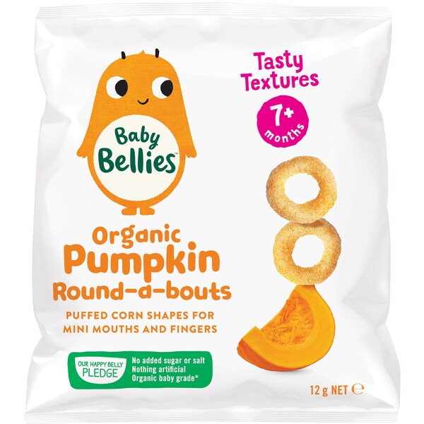 Little Bellies Organic Round-A-Bouts Pumpkin 12g