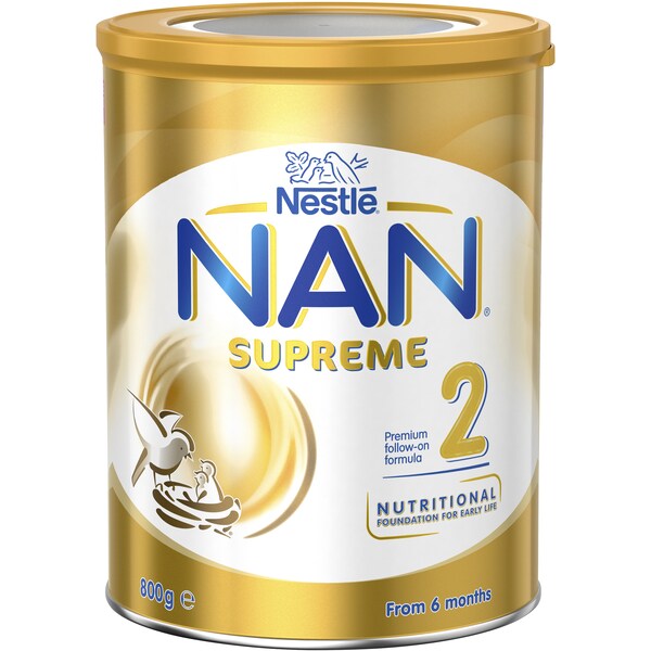 Nestle Nan Supreme 2 Follow-On 6-12 Months Baby Formula Powder 800g