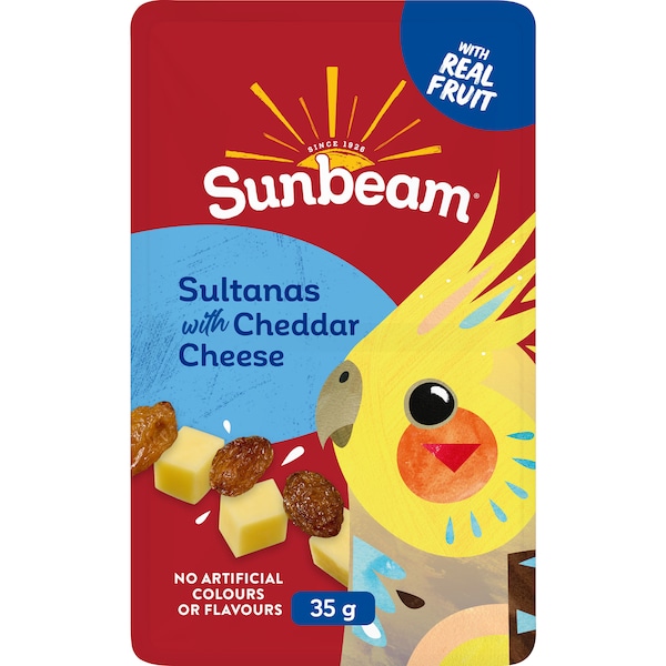 Sunbeam Sultanas & Cheddar Cheese Snacks 35g