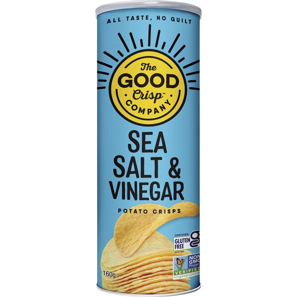 The Good Crisp Potato Crisps Sea Salt & Vinegar 160g