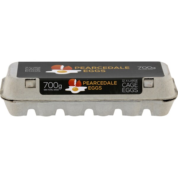 Pearcedale 12 Extra Large Cage Eggs 700g