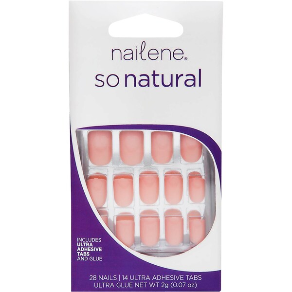 Nailene So Natural Nail Polish Pink High Gloss Each