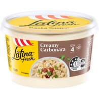 Latina Fresh Creamy Carbonara Pasta Sauce Pasta Sauce