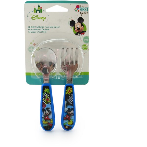 Disney The First Years Mickey Mouse Fork & Spoon 2 Pack