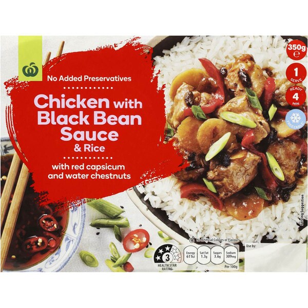 Woolworths Chicken With Black Bean Sauce  350g