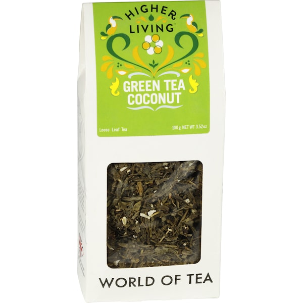 Higher Living Loose Leaf Green Tea Coconut 100g