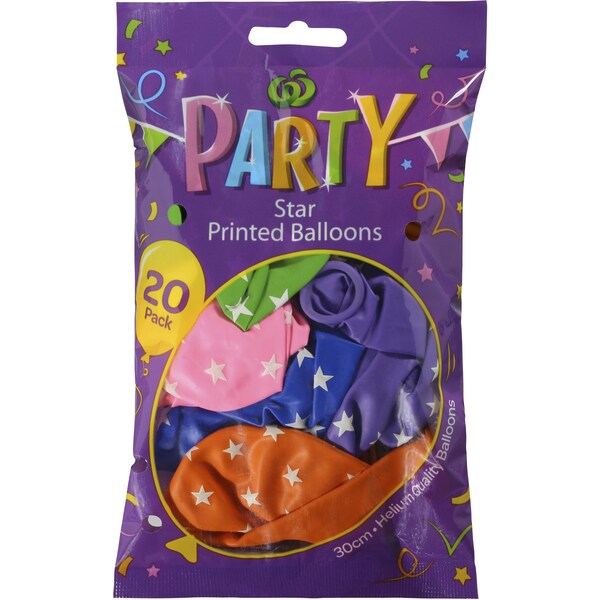 Woolworths Star Print Multicolour Each