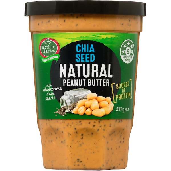 Mother Earth Peanut Butter And Chia Seed 380g