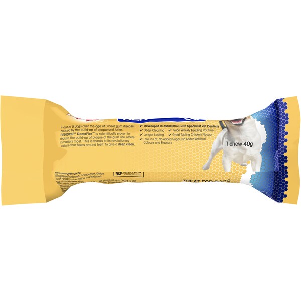 Pedigree Dentaflex Dental Dog Treat Small 1 Chew 40g