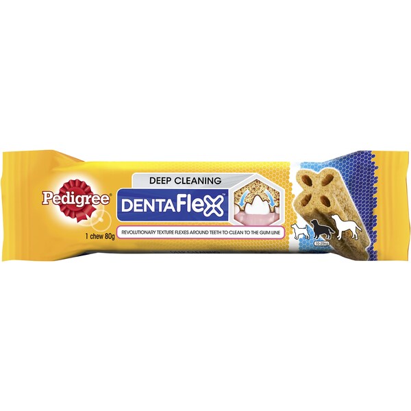 Pedigree Dentaflex Dental Dog Treat Medium 1 Chew 80g